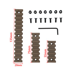 KEYMOD POLYMER RAIL 5+7+13 SLOTS TW-KMNS3